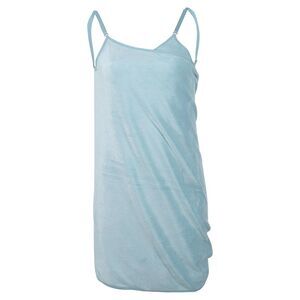 Bath Wrap Towel Women Shower Adjustable Shoulder Strap Blue